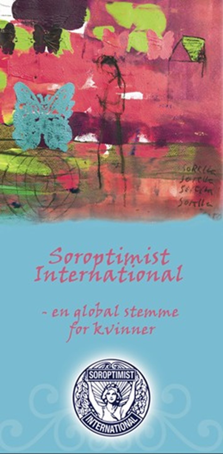 Illustrasjon: Bodil Friele, Bergen Soroptimistklubb. Grafisk utforming: Margaret Støle Karlsen, Larvik Soroptimistklubb.